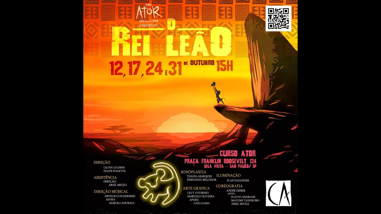 O REI LEÃO - CURSO ATOR