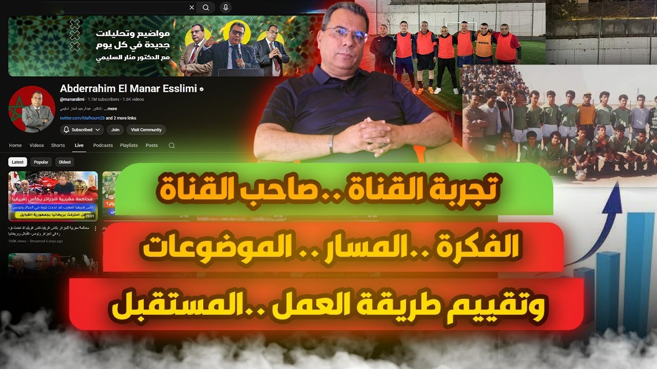 تجربة القناة  | صاحب القناة | الفكر | المسار| الموضوعات| تقييم طريقة العمل| المستقبل