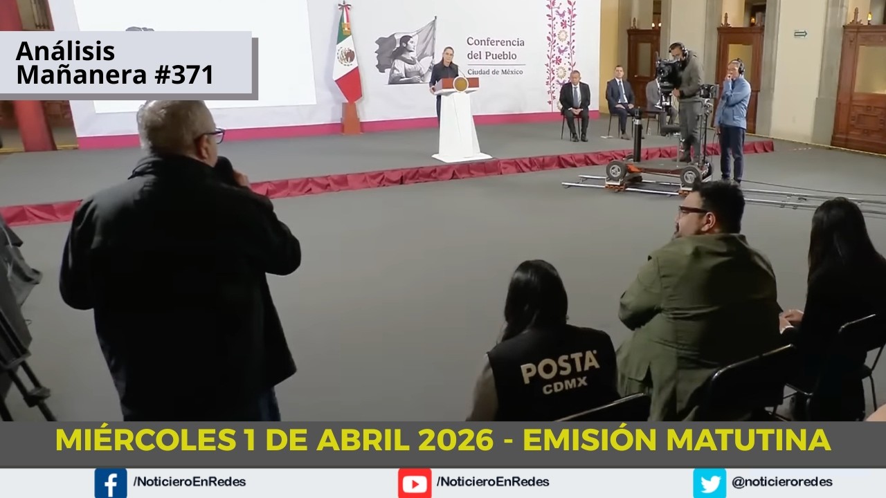 🔴 #EnVivo |  Conferencia Ma&ntilde;anera de la Presidenta Claudia Sheinbaum | Mi&eacute;rcoles 1 de Abril 2026