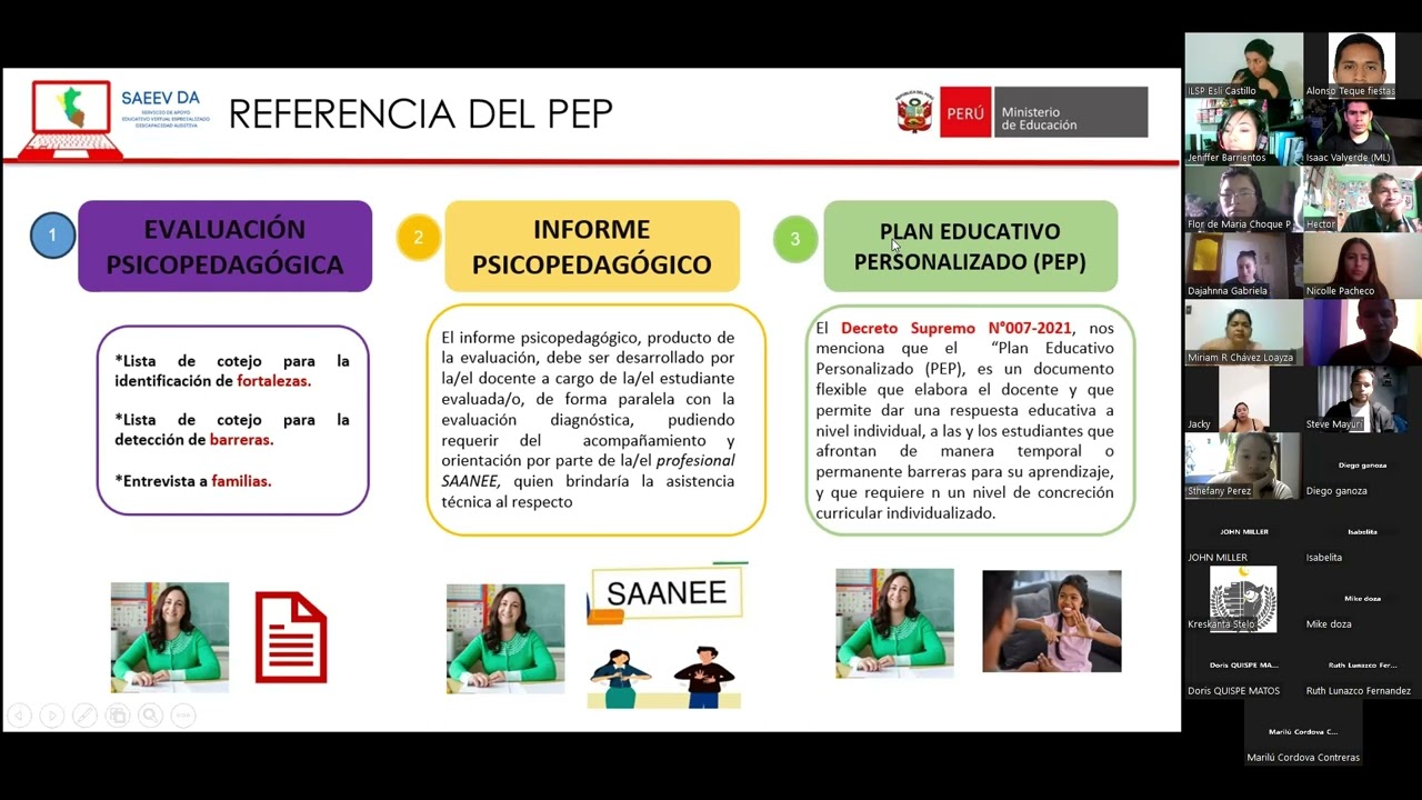Plan Educativo Personalizado (PEP)