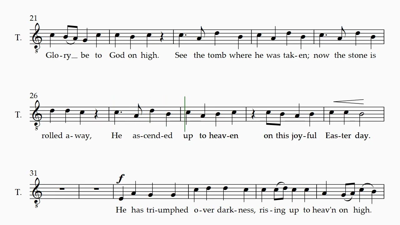 Christ is Risen, Alleluia! Althouse TENOR