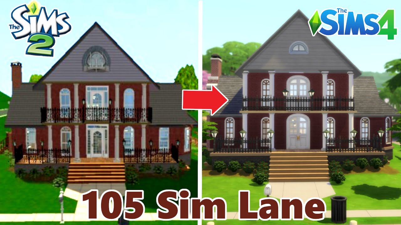 105 Sim Lane SIMS 2 to SIMS 4 🏠| SimSkeleton