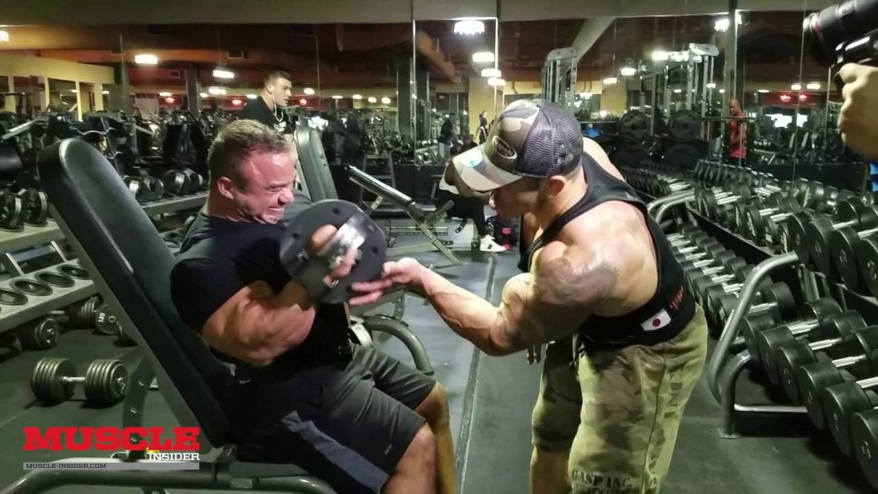 Hide Yamagishi and Jose Raymond train arms