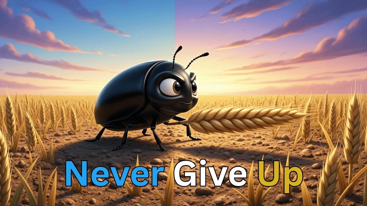 Small Steps Can Change Everything | The Tiny Beetle and the Heavy Grain | Motivational Story