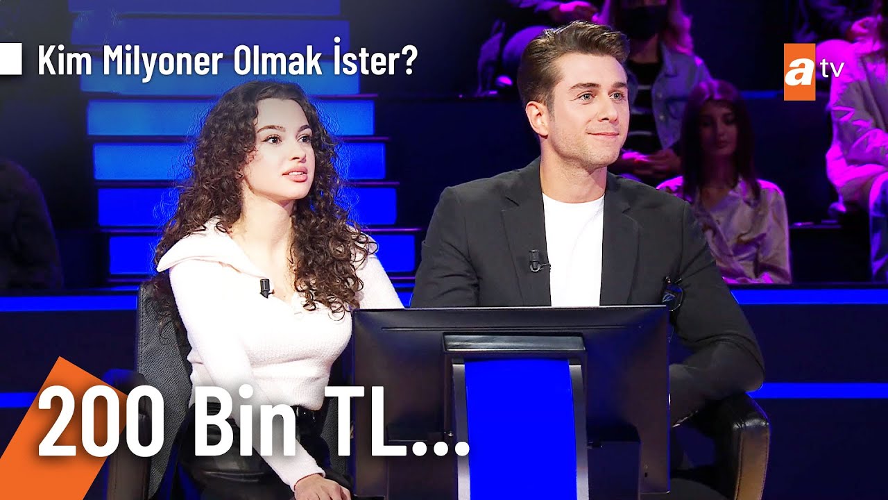 Su Burcu Yazgı Coşkun ve Onur Seyit Yaran, 200 bin TL değerindeki soruda! - Kim Milyoner Olmak İster