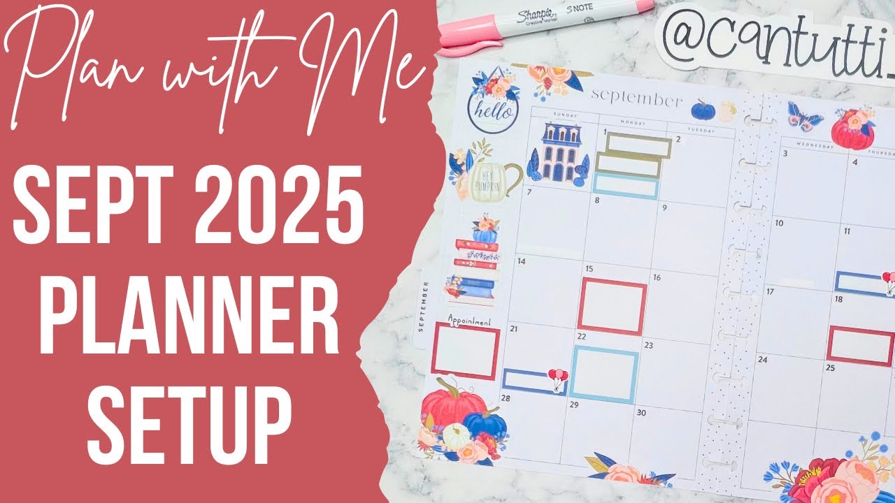 Plan with Me | September 2025 Monthly Planner Setup