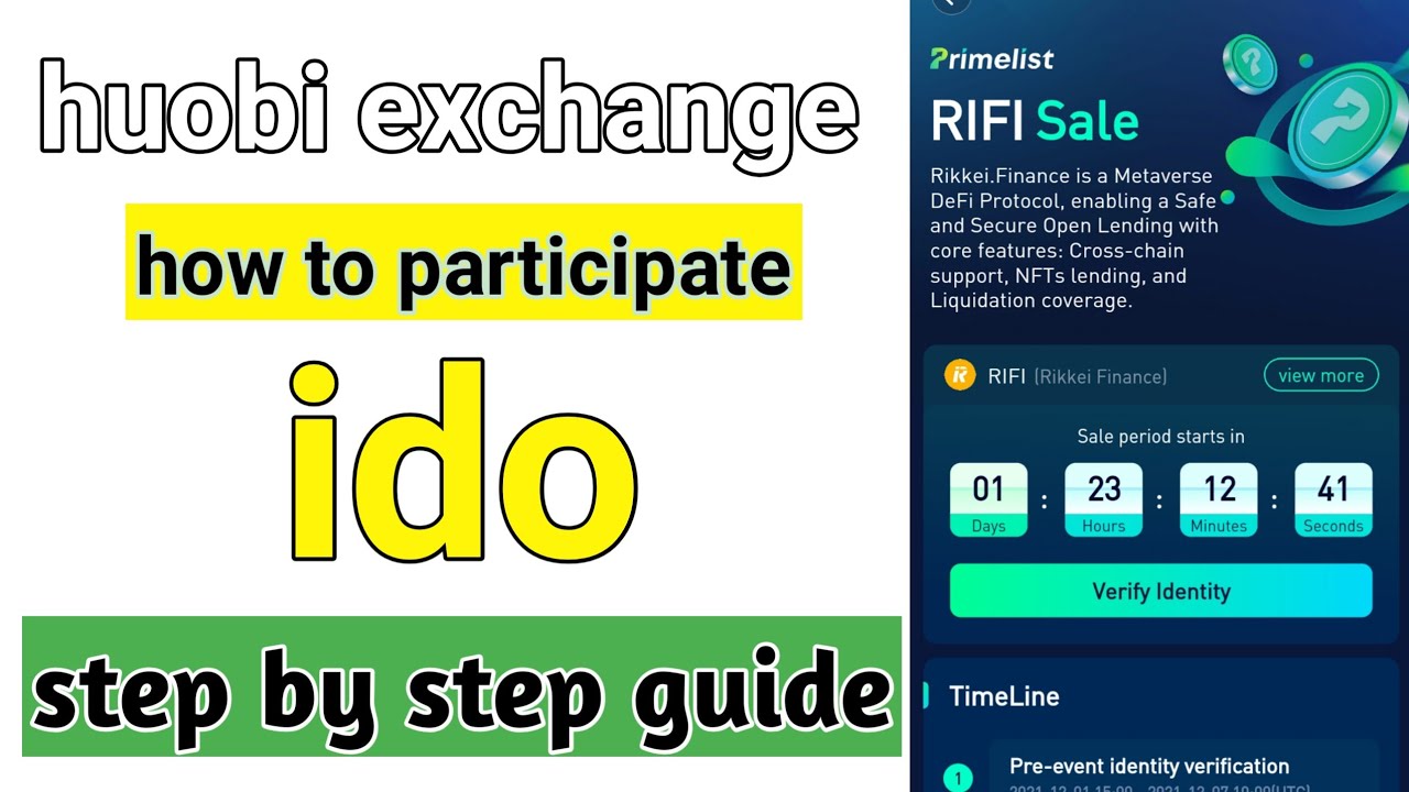 how to participate in huobi global ido - primelist huobi exchange - RIFI IDO
