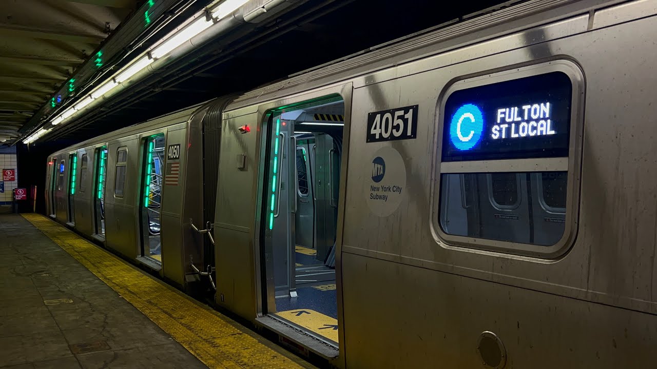 IND Fulton St Line: (A) Express and (C) Local Trains @ Liberty Avenue (R46, R179, R211A, R211T)