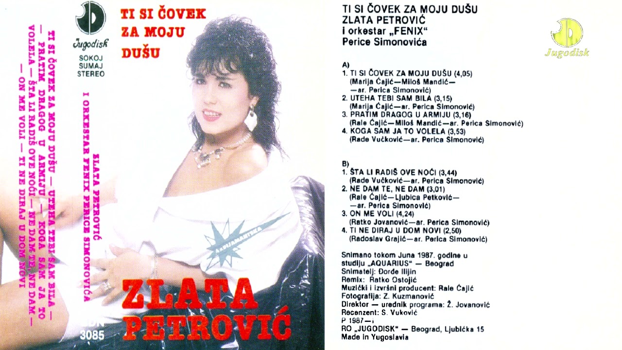 Zlata Petrovic - Ti si covek za moju dusu - (Audio 1987) - CEO ALBUM