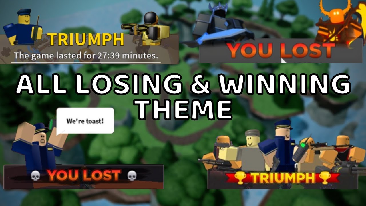 ALL Triumph & Losing Theme (TDS  music) | Tower defense simulator