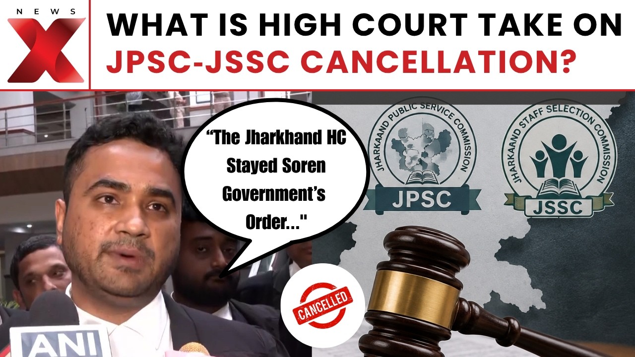 JPSC‑JSSC  Protest:,Jharkhand HC stays Soren govt order cancelling JPSC‑JSSC recruitment exams|NewsX