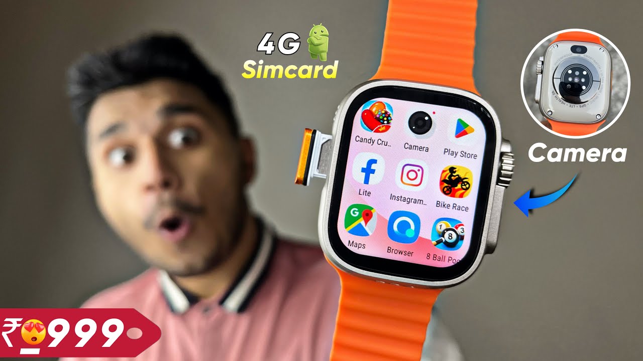 DW89 Ultra 4G Android Smartwatch With CAMERA🔥|| 2GB Ram+16GB Storage || SIMCARD,GPS || DW88 Vs DW89