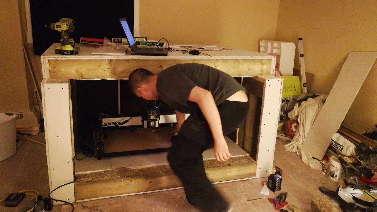 Roxul Sound Proofing + 2x Drywall Layers & Green Glue  ( Test 3 ) / Shapeoko 3 XL SoundProof Box