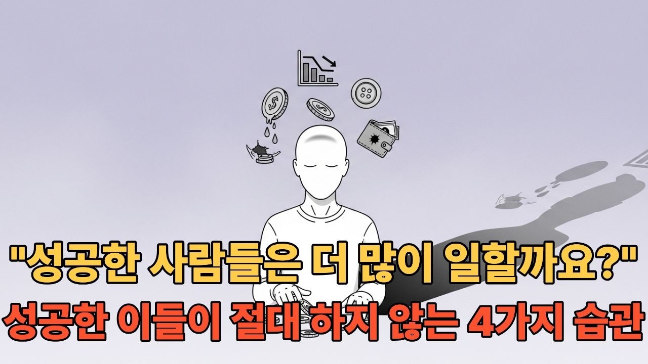 가난한 사람들이 매일 반복하는 4가지 습관 (부자는 절대 안 함)