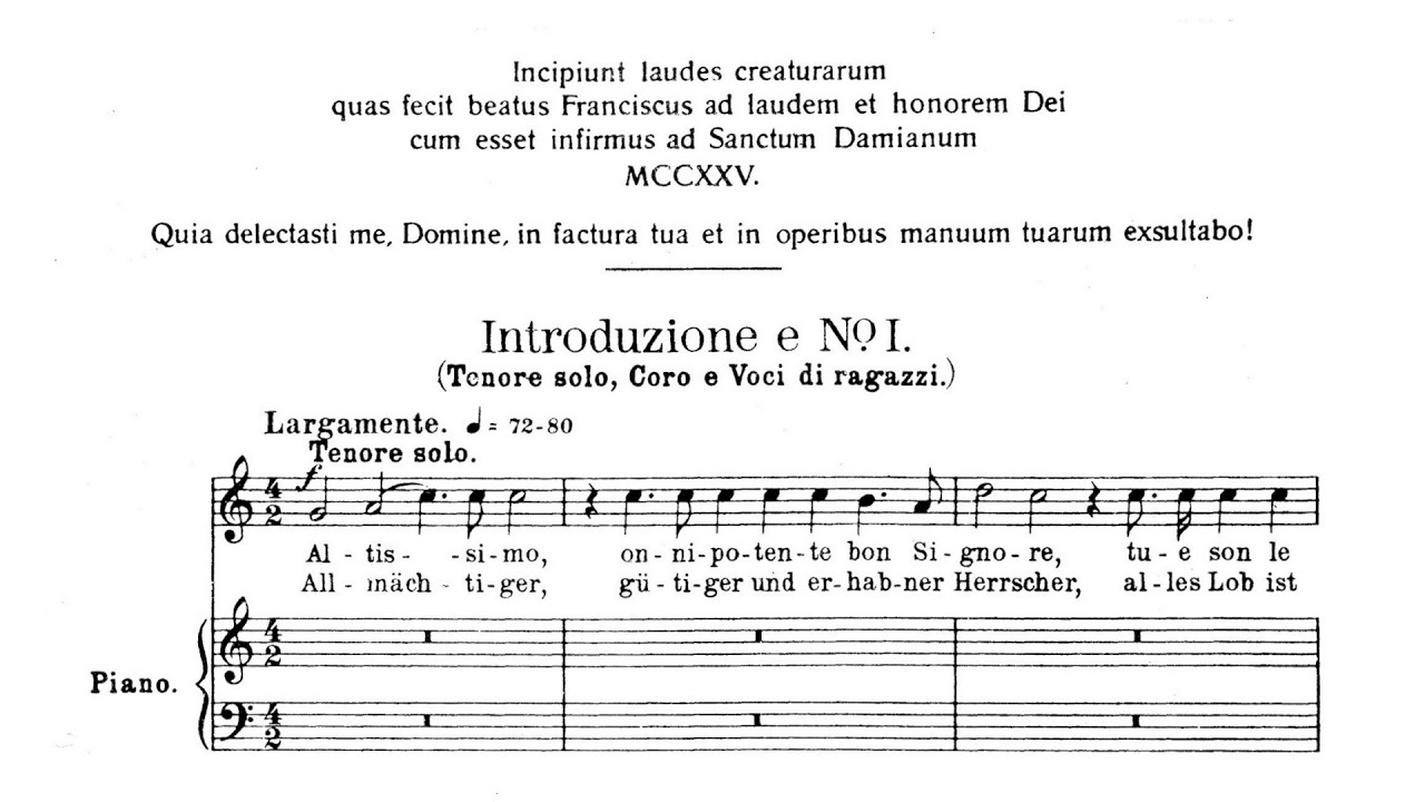 Hermann Suter – Le laudi di San Francesco d'Assisi