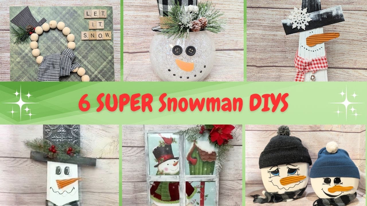 ☃⭐6 Суперснеговиков своими руками | Милые и простые⭐☃