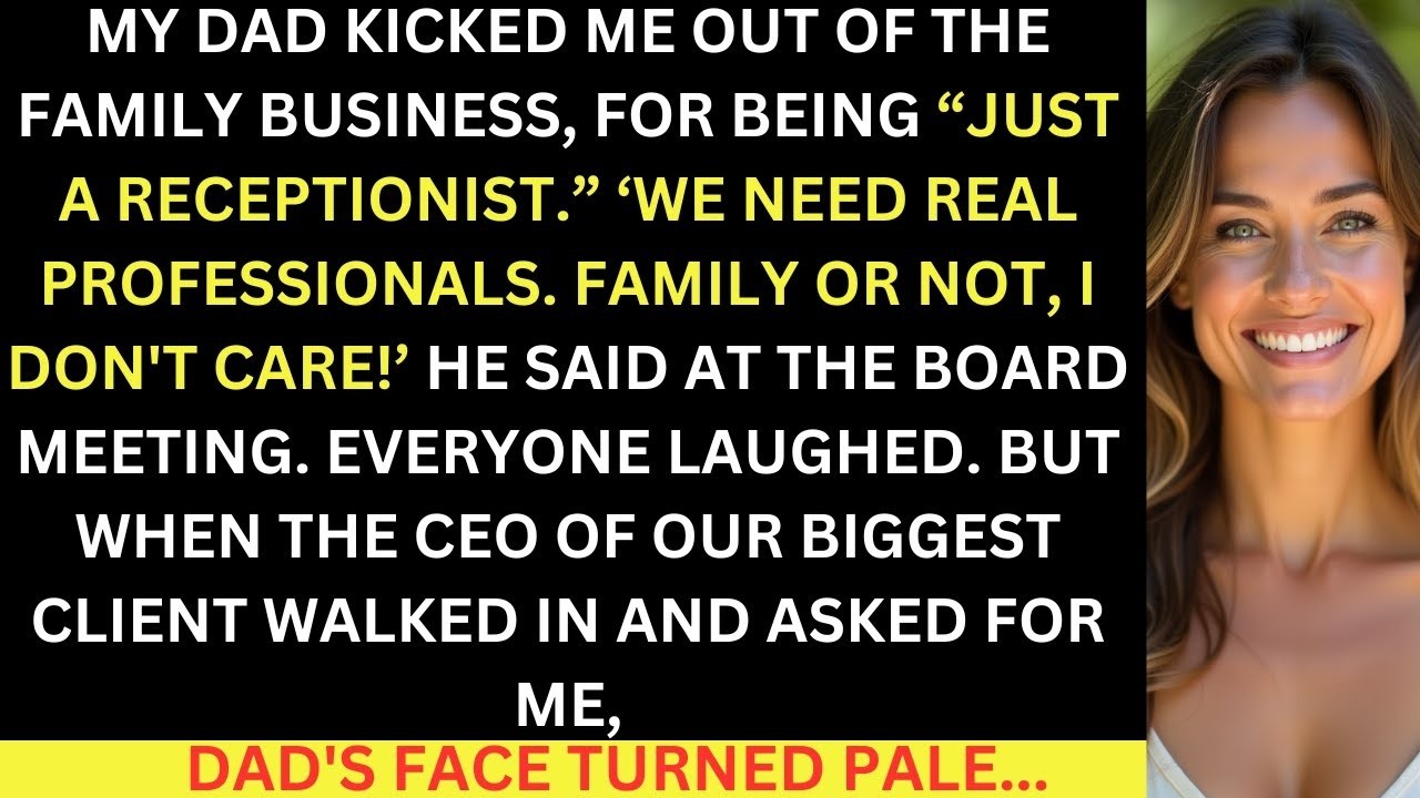 Dad Fired Me For Being  Just A Receptionist   He Didn't Care About Family, But He Had No Idea That
