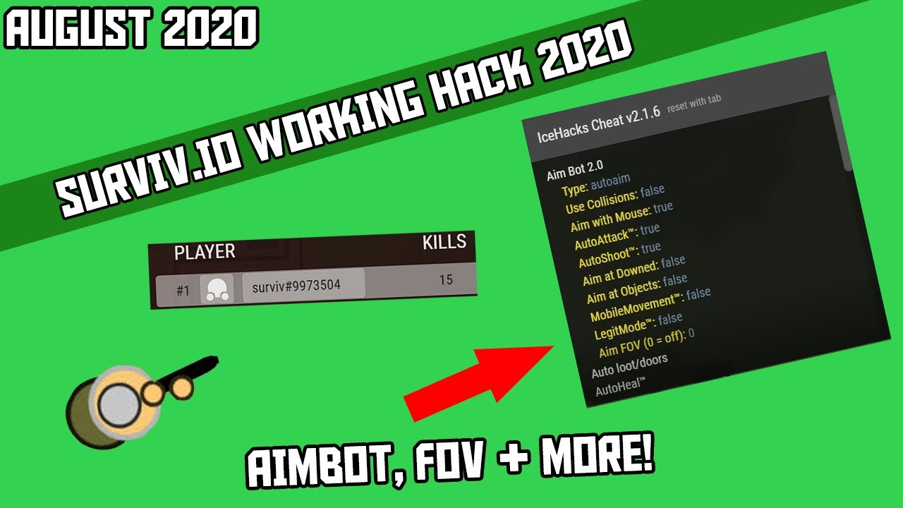 SURVIV.IO OP HACK  (AIMBOT + MANY MORE FEATURES) UPDATED AUGUST 2020