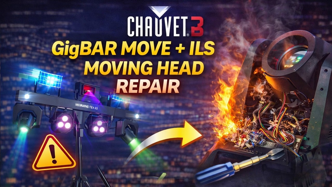 CHAUVET DJ GigBAR Move + ILS Moving Head Repair