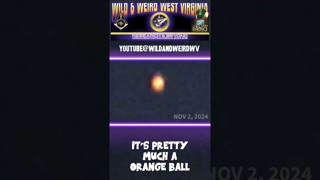 Orange #orb UFO On Night Vision-Real Footage-We Captured-Best To Date So Far #shorts #uap