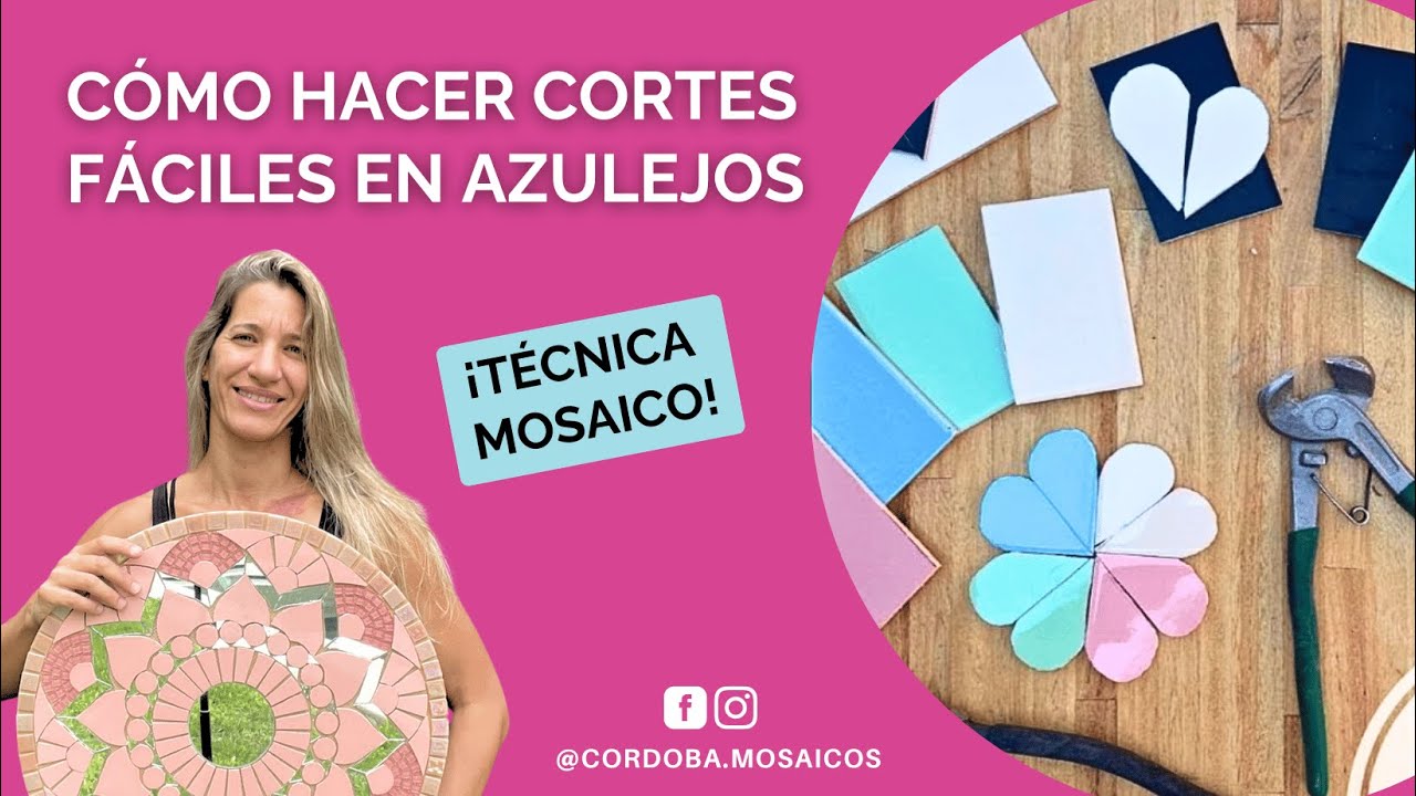 Cómo Hacer Cortes Fáciles en Azulejos para Mosaico 🤩