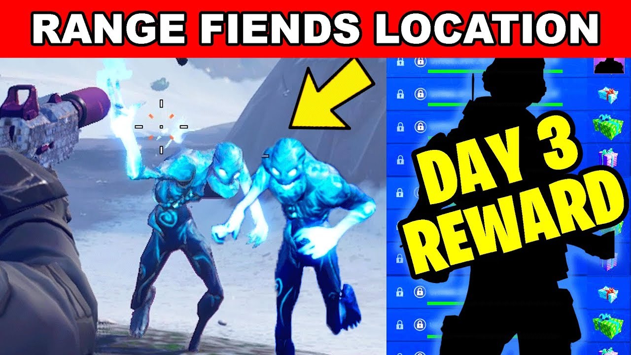 Destroy Ranged Ice Fiends LOCATION - ICE STORM CHALLENGES DAY 3 FREE REWARDS IN FORTNITE