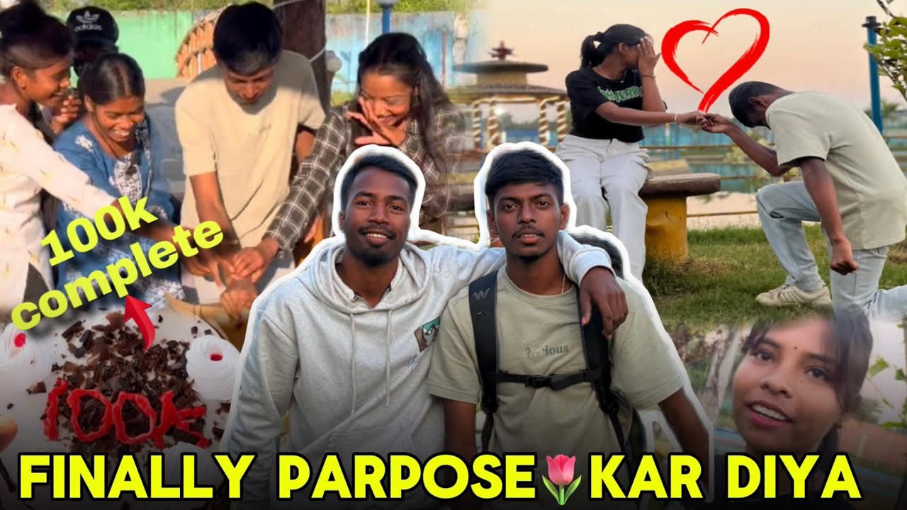100K Complete 😂 ll Finally parpose 🌷kar diye ll Santali Vlog ll Sumit kisku Vlog