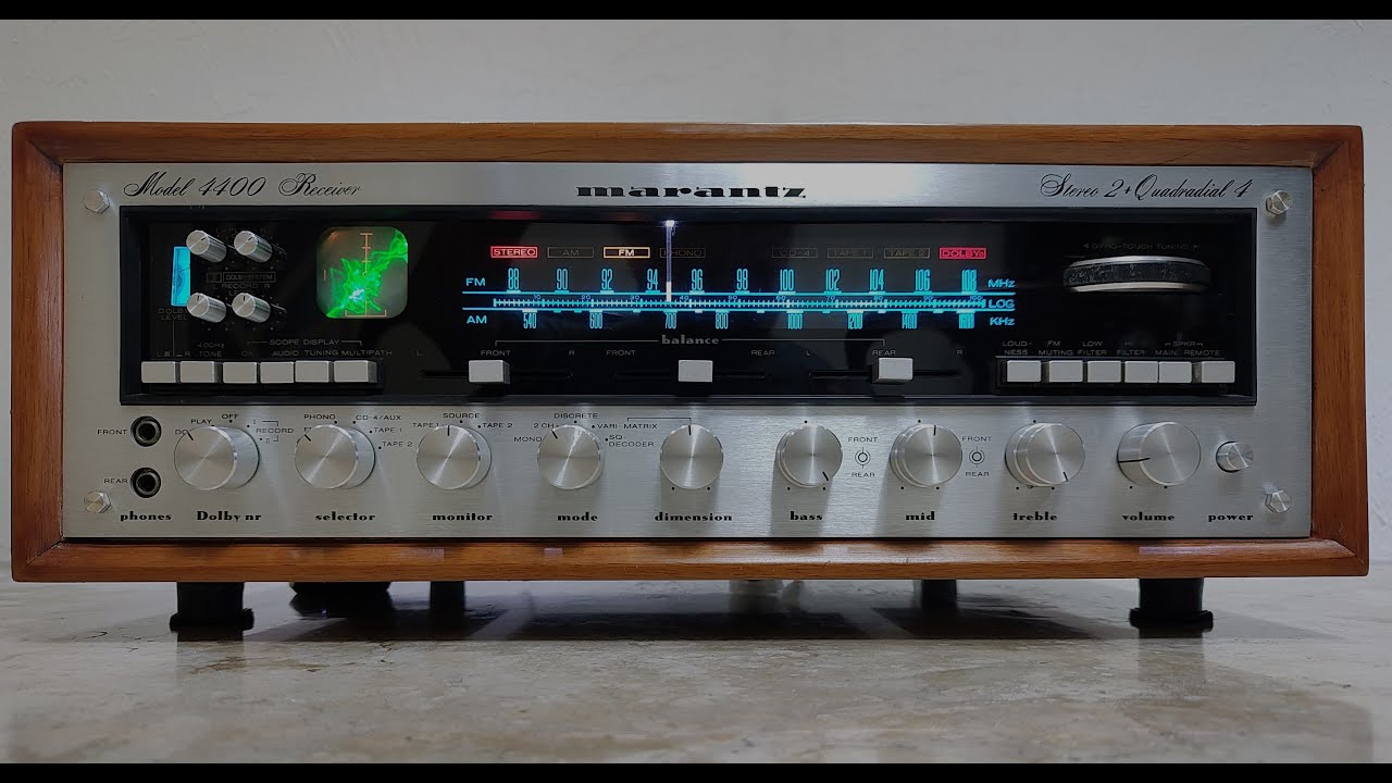 Marantz 4400 Receiver, audio test presentation.