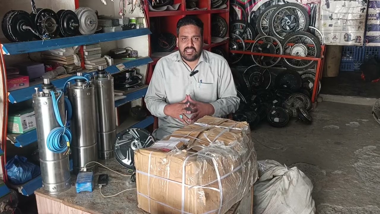 Electric bike conversion kit BLDC motor available on Sunrise Solar pakpattan City