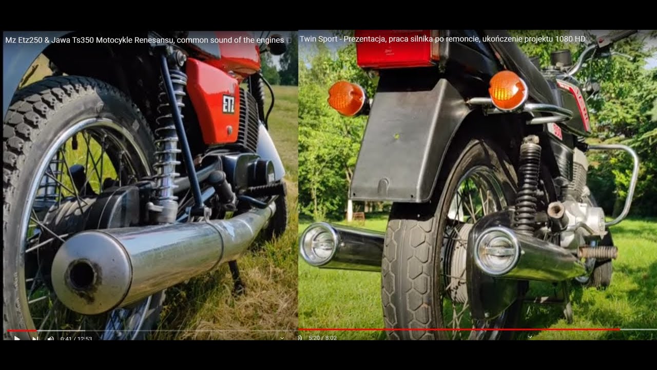 Mz Etz250 &  Jawa Ts350 Motocykle Renesansu, common sound of the engines 🦾