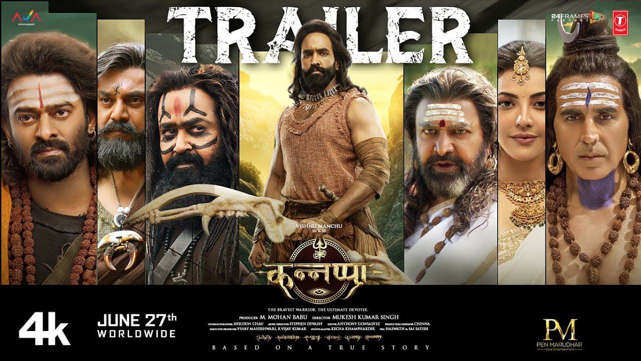 Kannappa Official Trailer &ndash; Hindi | Akshay Kumar | Vishnu Manchu | Mohan Babu | Prabhas | Mohanlal