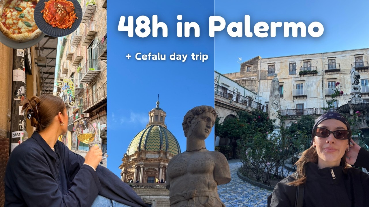 palermo vlog | flea market, best food spots & a day trip to cefalù