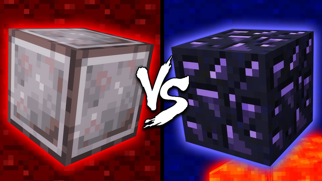 Netherite vs. Obsidian - Minecraft