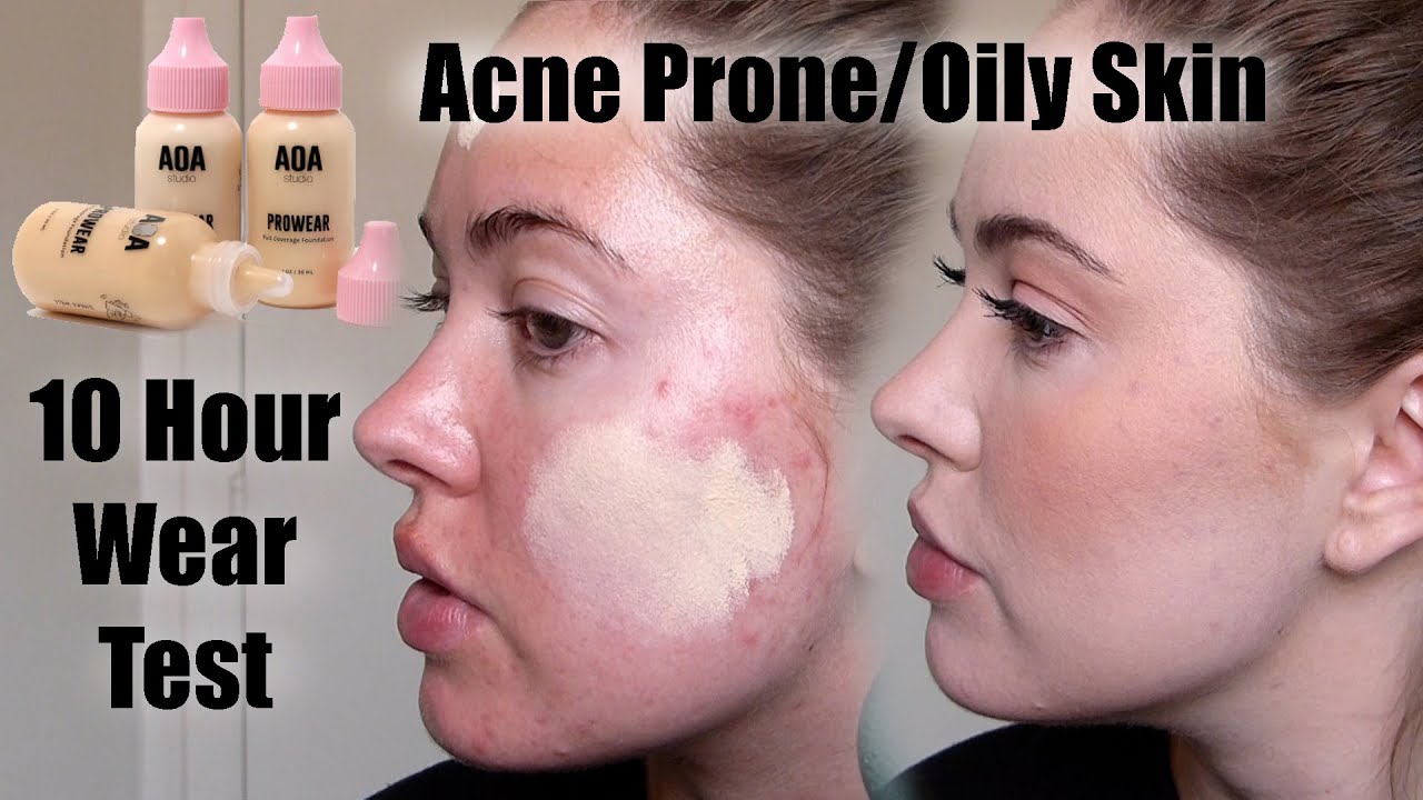 Shop Miss A $1.55 Foundation WEAR TEST on acne prone & oily skin (porcelain)