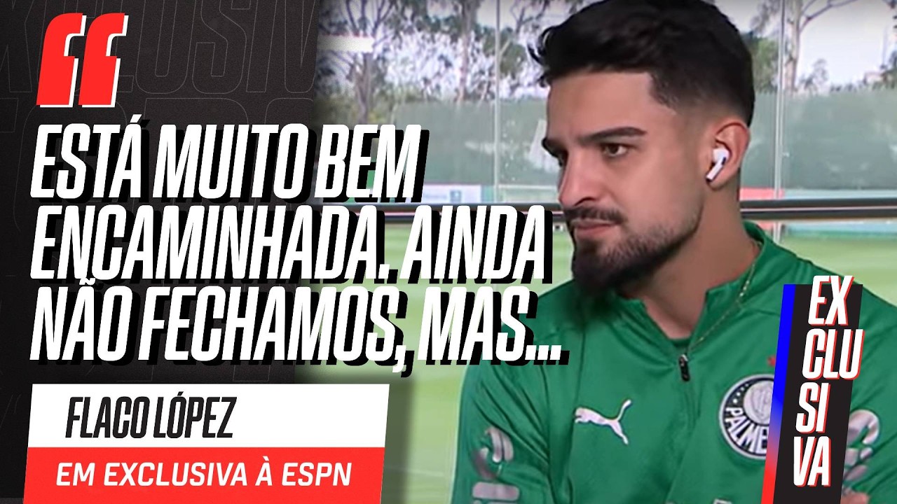 FLACO EXCLUSIVO! ATACANTE DO PALMEIRAS FALA DE RENOVAÇÃO, 'BRIGA' DE POSIÇÃO COM VITOR ROQUE E MAIS
