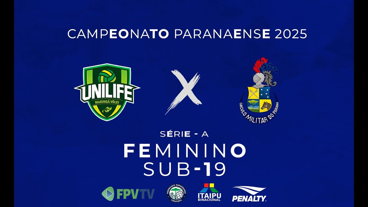 PARANAENSE SUB-19 FEMININNO - SÉRIE A -  UNILIFE MARINGÁ X CÍRCULO MILITAR DO PARANÁ (SEM NARRAÇÃO)