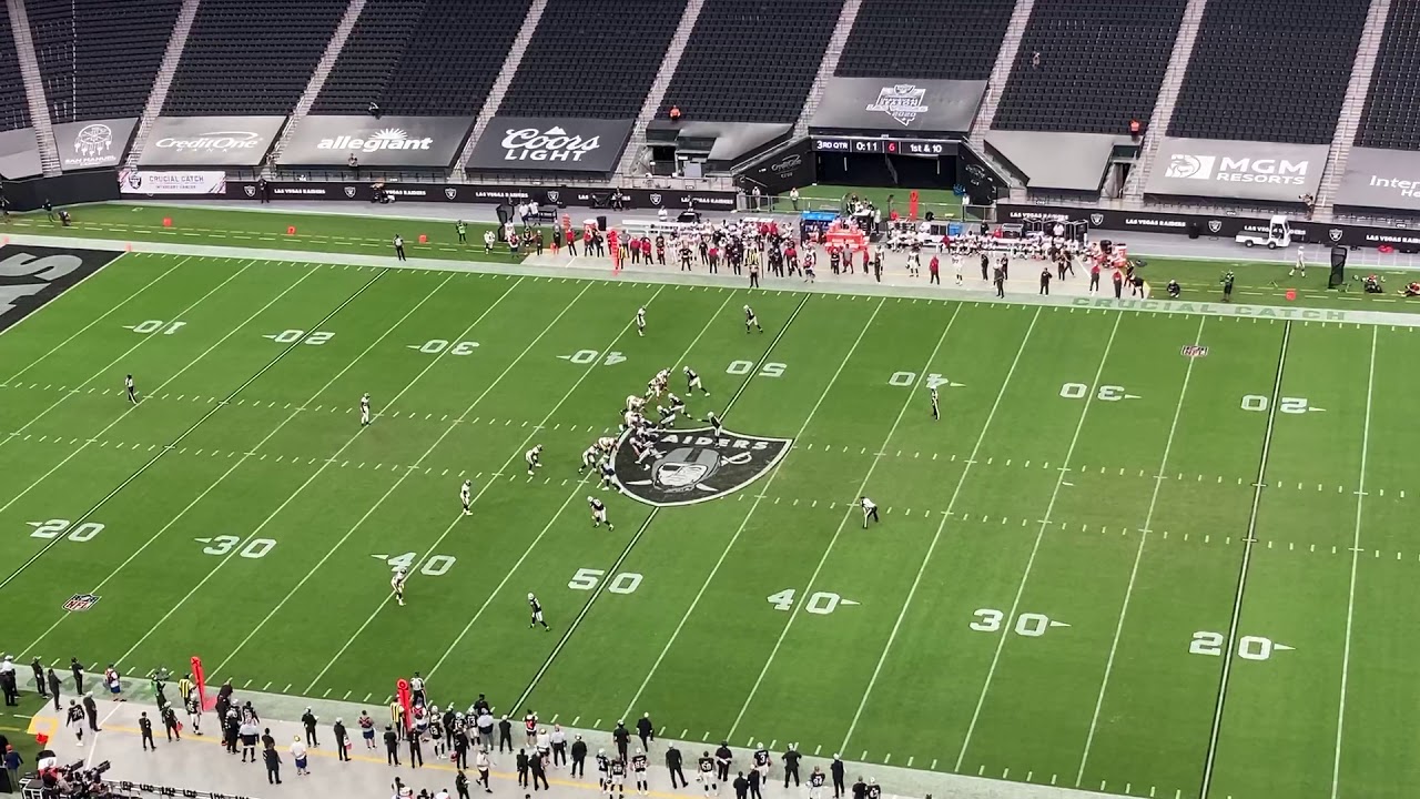 What it sounds like in an empty stadium during an NFL game. Oct 2020