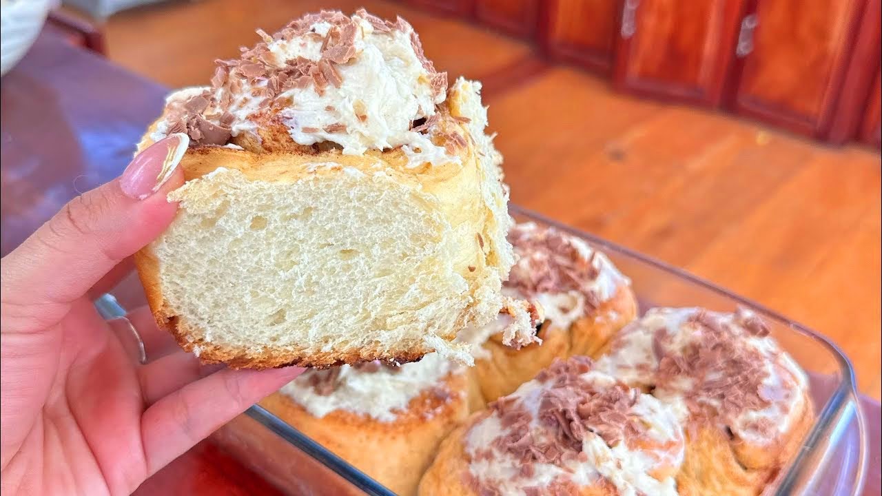 RECETA DE LOS MEJORES ROLES DE CANELA extra suaves y esponjosos (receta de roles de canela)
