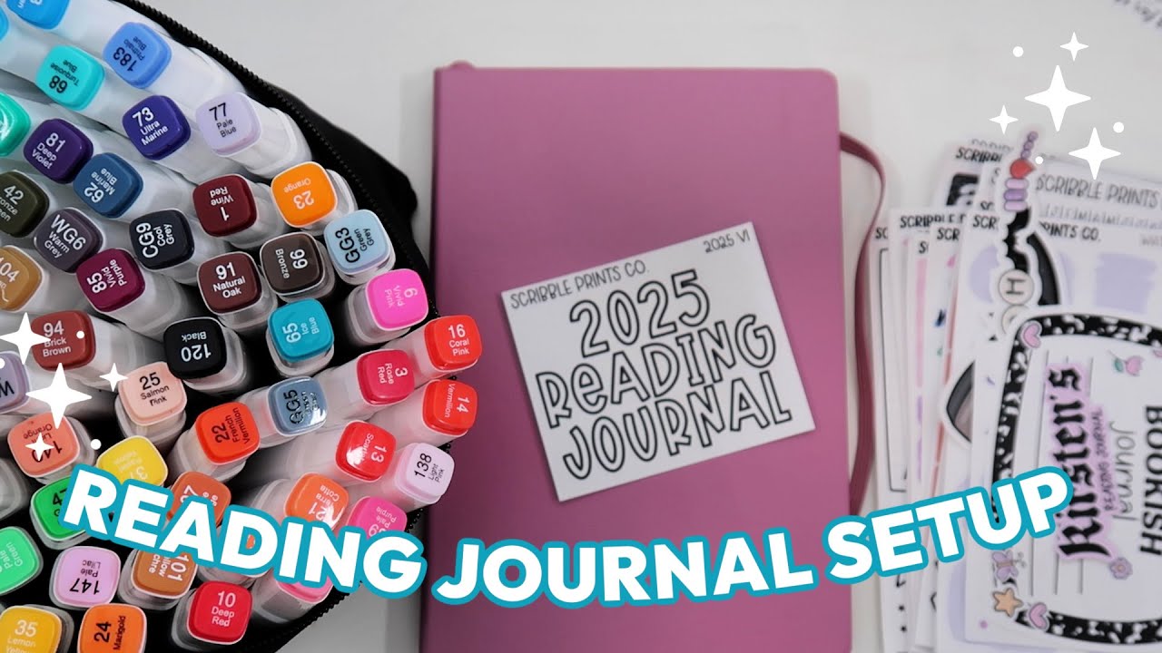 2025 Reading Journal Set Up ✨ allll the base spreads!