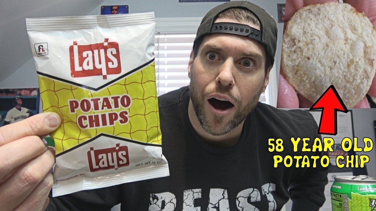 I Ate A Bag Of 58 Year Old Lay's POTATO CHIPS (Expired in 1967) | L.A. BEAST