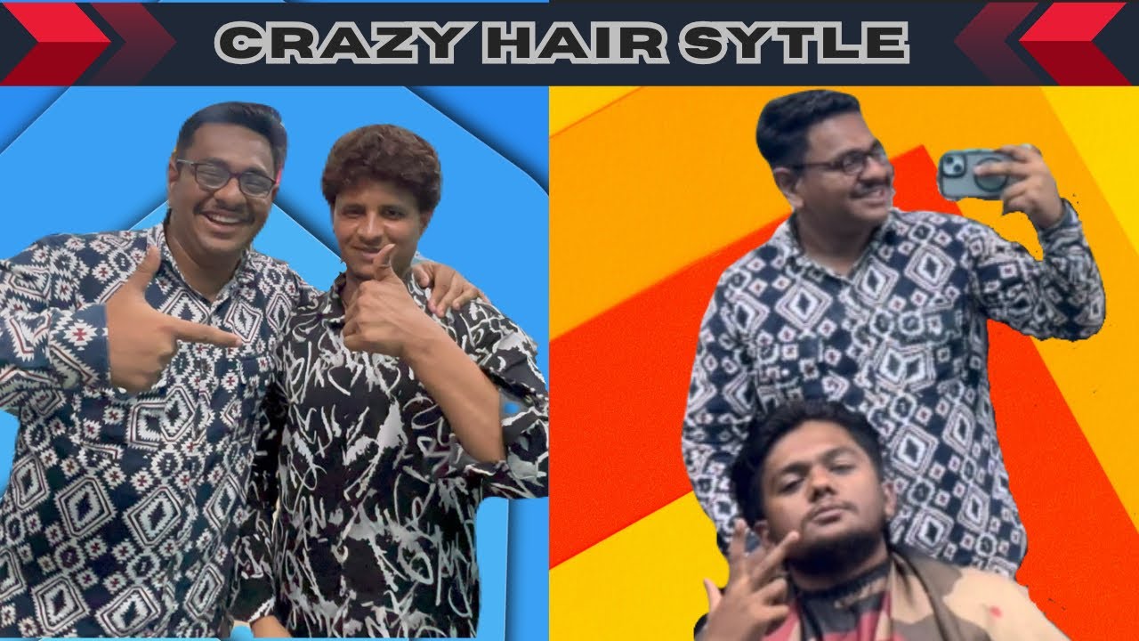 Tushar Bhai ka crazy hairstyle😅