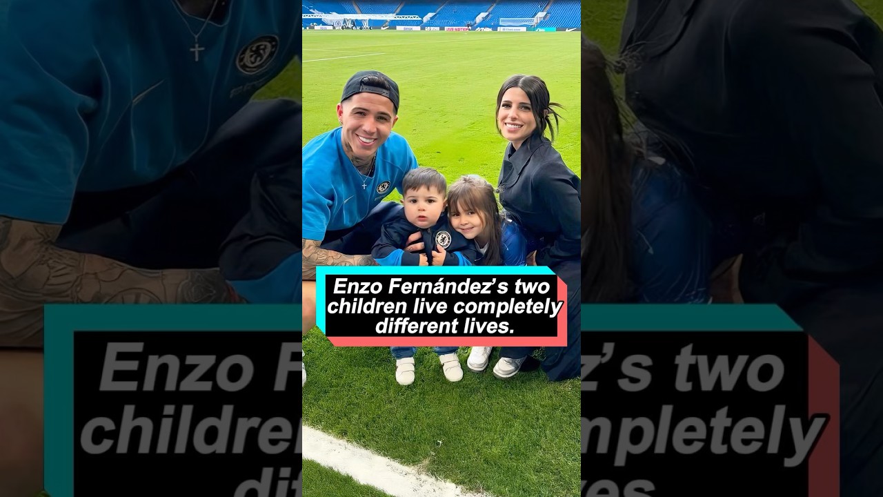 Enzo Fern&aacute;ndez's two children live completely different lives, while he stepped u