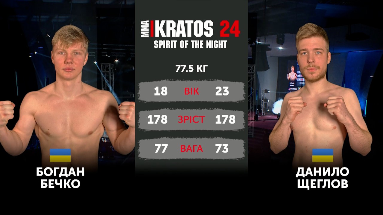MMA|Kratos 24 [ 77.5 kg ] Бечко Богдан vs Щеглов Данило | Bohdan Bechko vs Daniel Scheglov