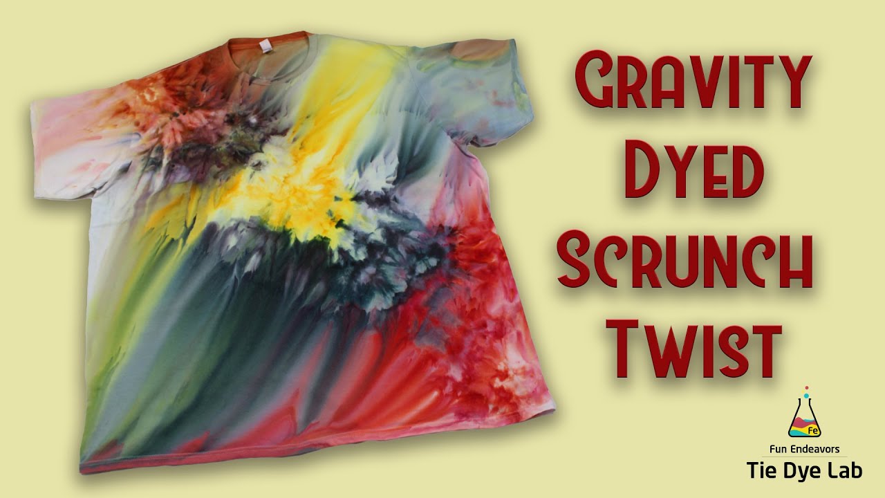 Will It Gravity Dye?  Scrunch Twist Design