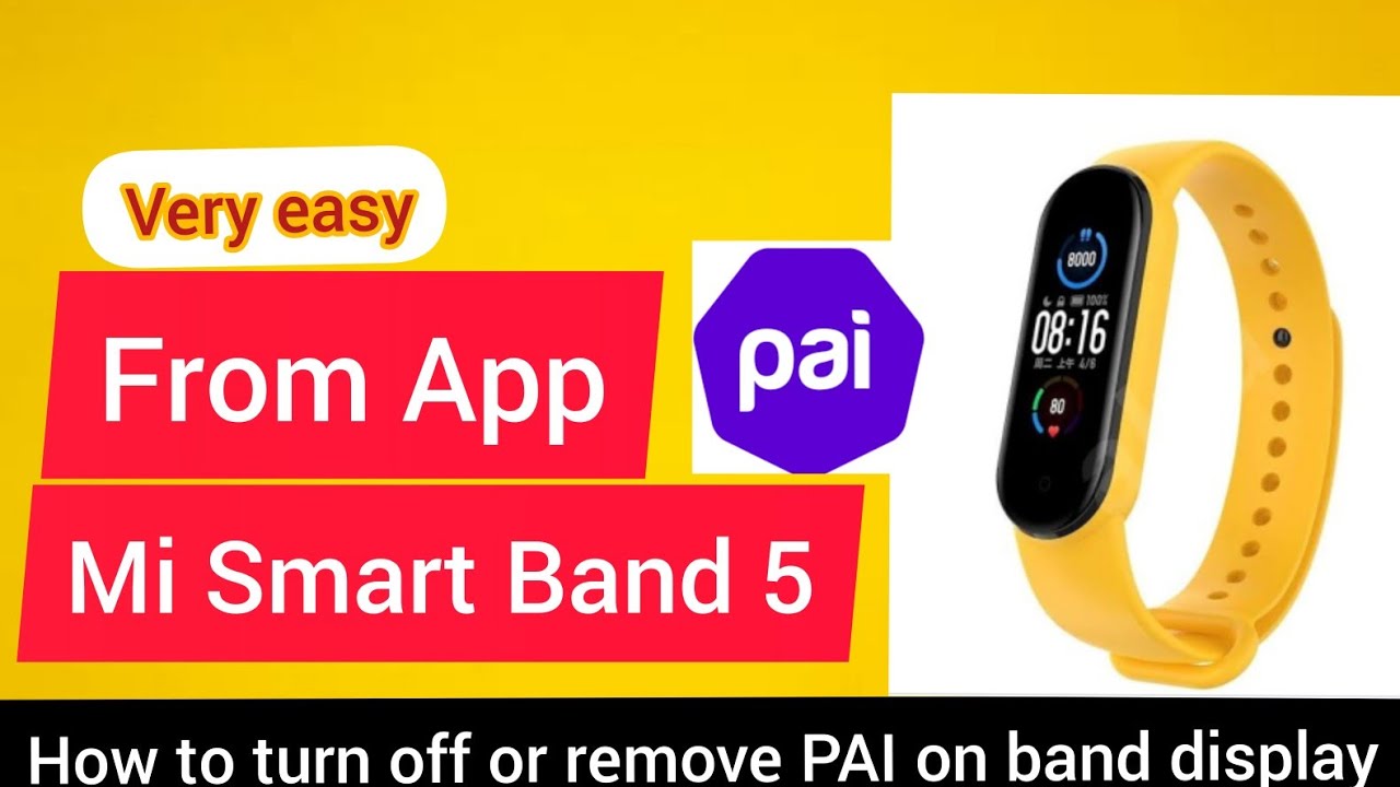 How to Remove or turn off PAI in band display in Mi Band 5|Turn off PAI in Smart band 5|A.K Tech