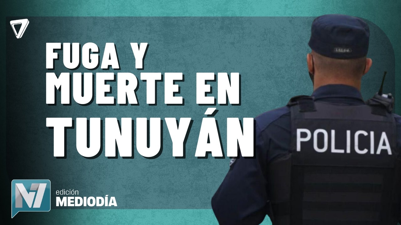 AHORA: se FUGARON dos PRESOS y FALLECIÓ un POLICÍA en Tunuyán