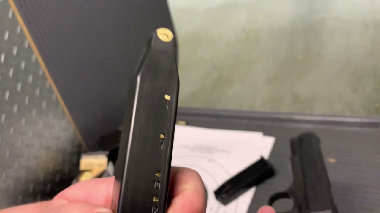 Shooting double stacked 1911 45acp 14 round magazine
