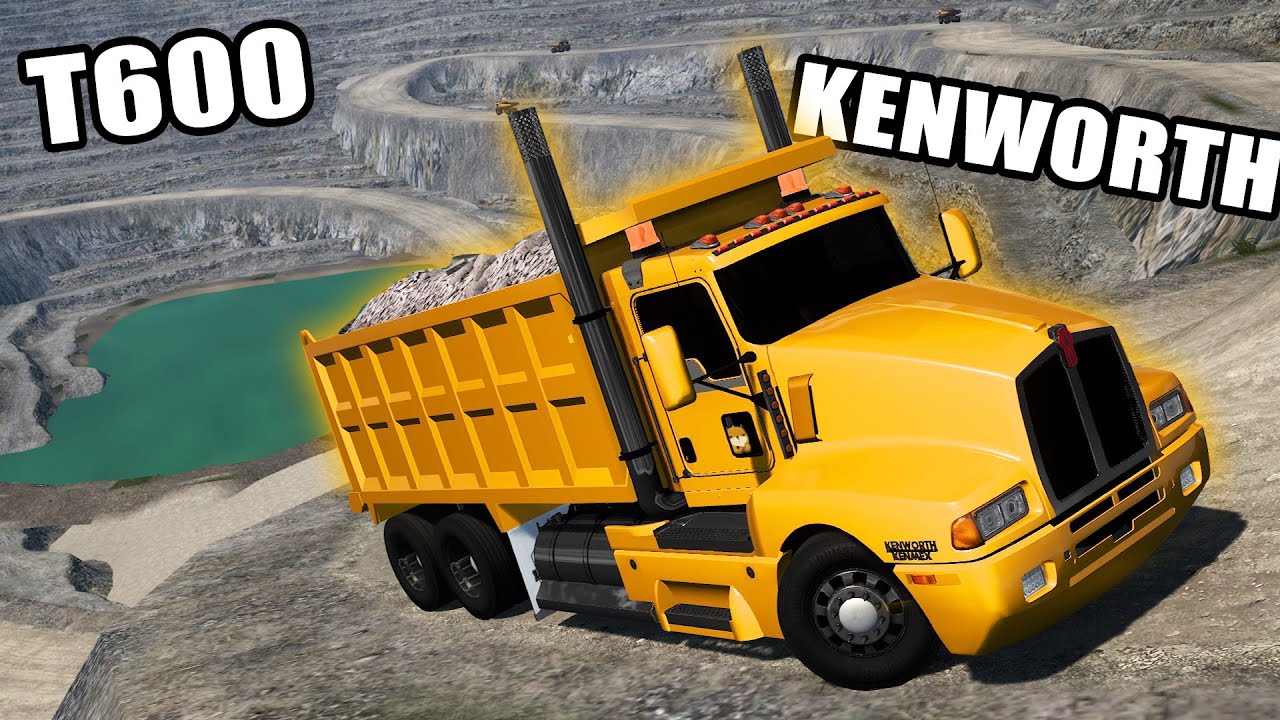 VOLQUETA Kenworth T600 con ESCOMBRO Saliendo de UNA MINA American Truck Simulator