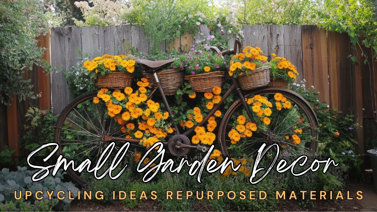 🌱💚 Creative Upcycling Ideas for Your Small Garden Decor with Repurposed Materials