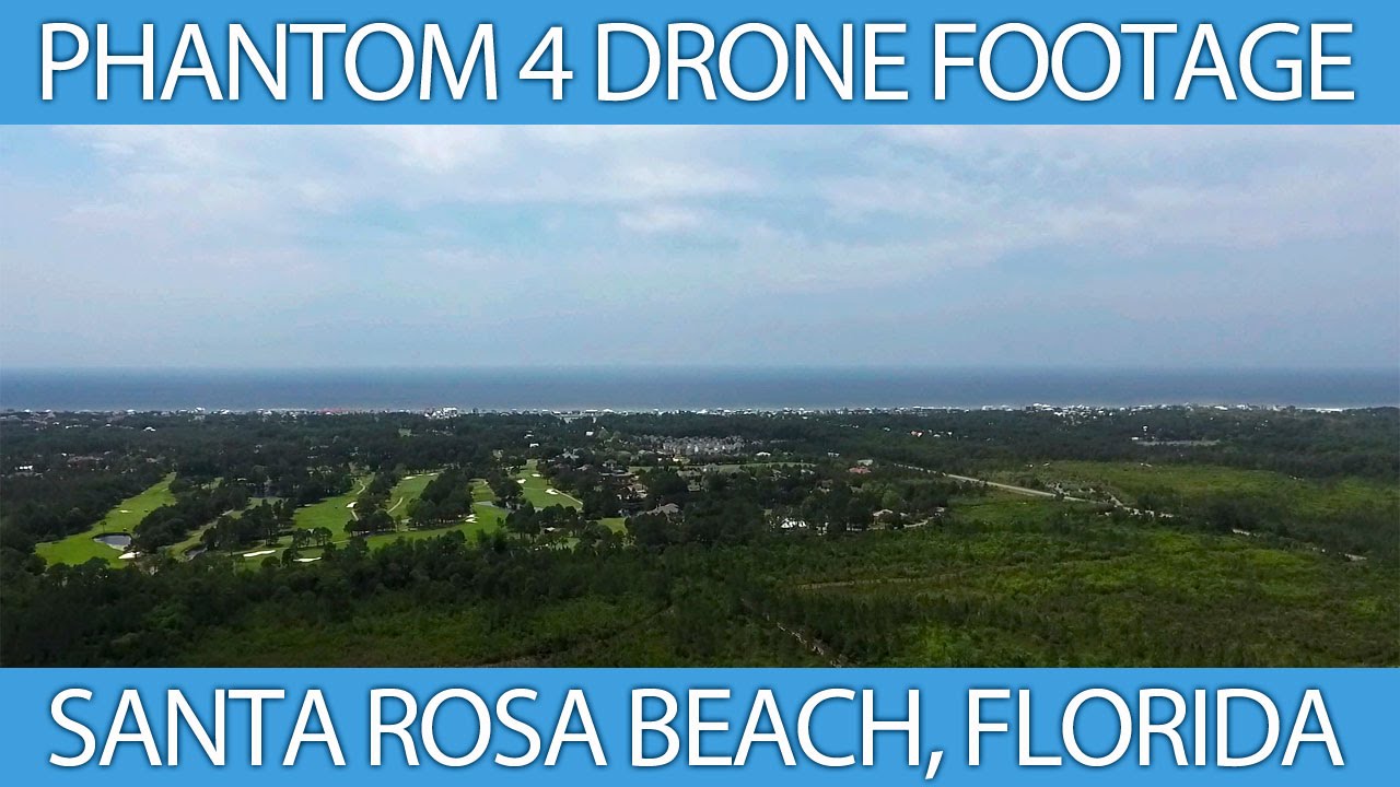 Santa Rosa Beach Florida from 400 Feet - Phantom 4 Drone Footage